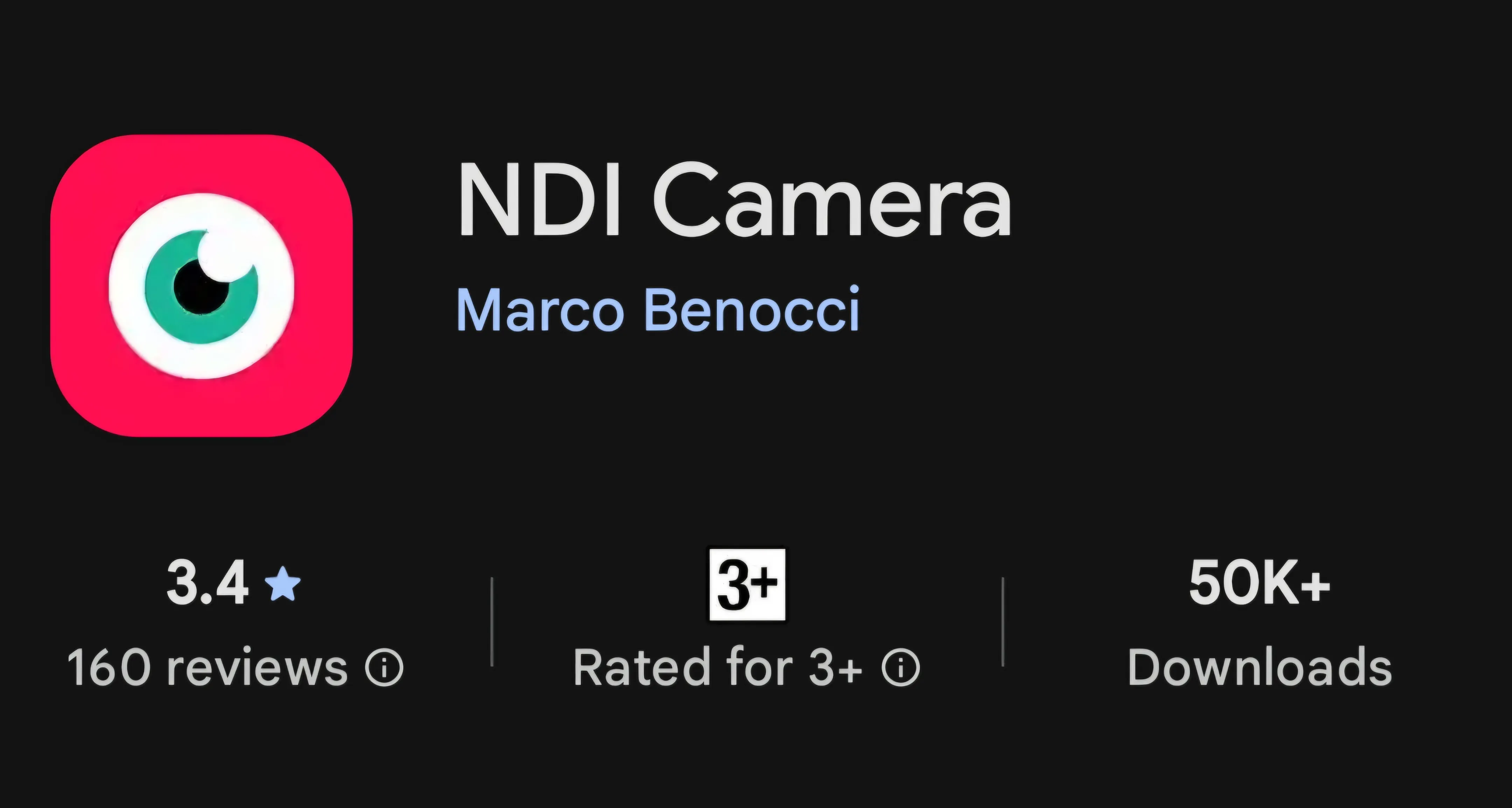 NDI camera app