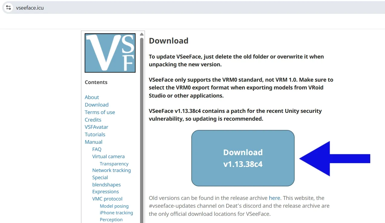 download vseeface