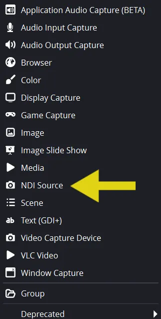 obs ndi source