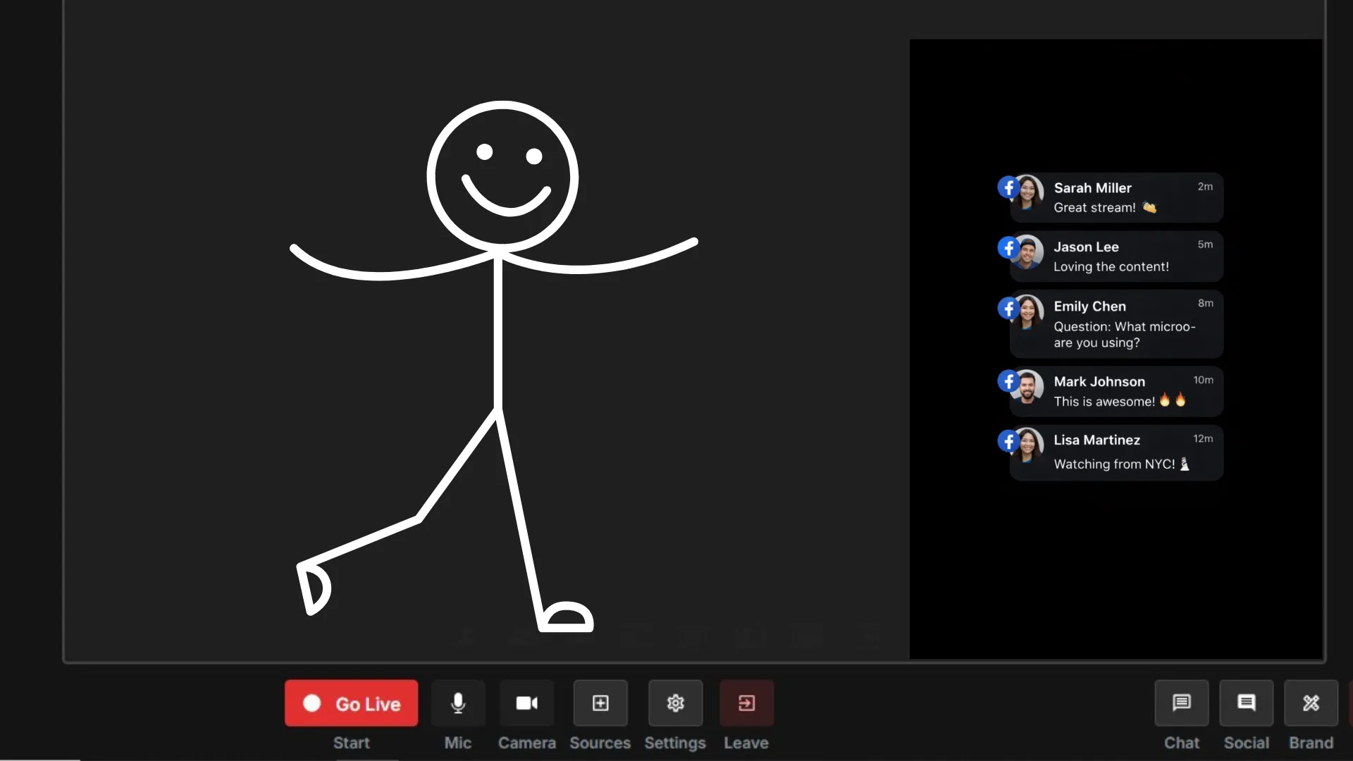 show-facebook-commnent-on-screen