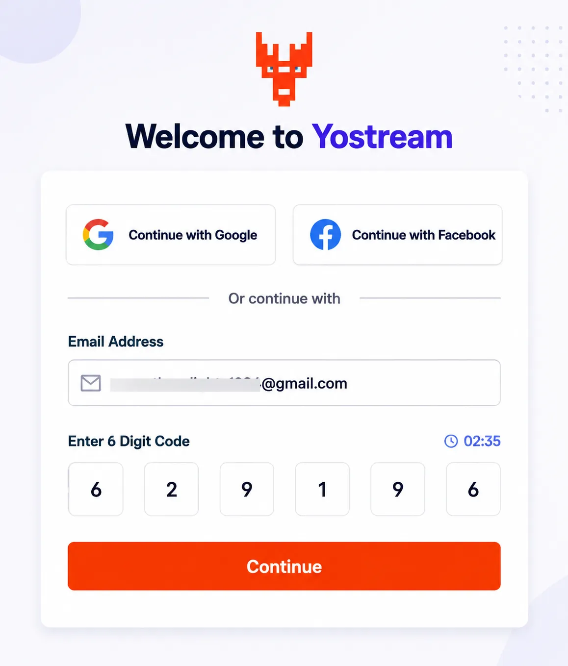 yostream-login-code